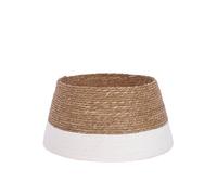 Jupe de sapin de Noël Mica Decorations Blanc cassé Algue H26xl50xL50cm