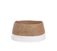 Jupe de sapin de Noël Mica Decorations Blanc cassé Algue H26xl58xL58cm
