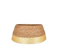 Jupe de sapin de Noël Mica Decorations Or Algue H26xl58xL58cm