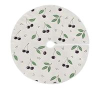 Jupe De Sapin De Noël Motif Simple De Myrtille Christmas Tree Skirt L | Couverture de sapin de Noël Doux Jupe d'arbre Pour Fête du Nouvel