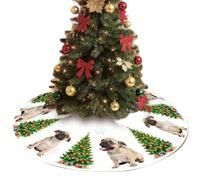 Jupe de sapin de Noël personnalisée pour animal de compagnie - Décoration de Noël unique - Décorations d'hiver pour la maison, cadeaux d'anniversaire pour femme