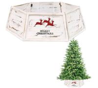 Jupe de Sapin de Noël Pliable de 80 cm pour décoration d'arbre de Noël