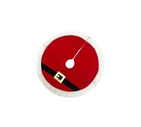 Jupe de Sapin de Noël Ronde en Tissu Velours Doux Tapis de Sapin de Noël Résistant à la Décoloration Lavable en Machine pour la Décoration de Fête de Vacances Jupe Lavable
