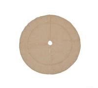 Jupe de sapin double couche en toile de jute pour décoration de Noël 61 cm