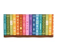 Jupe de table pour la classe 180 x 75 cm nappe-rideau colorée à motif | Housse de Bureau Enseignant Pour la Rentrée Scolaire Chambre d'Étude Dortoir Estrades Bibliothèques Armoires Le