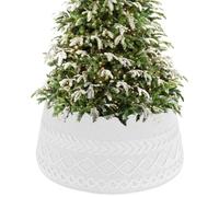 Jupe et collier pour sapin de Noël, base de tronc d'intérieur | Collier de protection « Sapin » pour bureau, maison, salon, cour, appartement, fête, réunion, ferme, jardin