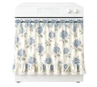 Jupe pour cuisinière | 77x55 cm Rubans rustiques en mélange de coton - Jupe de four drapée Déco cuisine | Pour Maison Appartement Chalet Hôtel Intérieur Pendaison Crémaillère Fête Fin