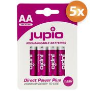 Jupio Direct Power Plus lot de 20 piles AA rechargeables 2500mAh prêtes à l'emploi