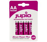 Jupio piles AA Direct Power Plus 2500mAh - lot de 4 piles rechargeables haute performance
