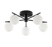 Jupiter Plafonnier rond moderne - Noir