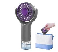 jupsjuice Mini ventilateur brumisateur, chargement USB avec 3 vitesses - Ventilateur portatif d'extérieur - pour terrasse, plage, voyage, camping, jardin, sport, bureau