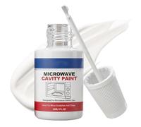 jupsjuice Peinture Micro-ondes Spéciale 30ml, Réparation Cavité Avec Brosse, Résiste À La Chaleur, Non Toxique,Pour Appartement, Dortoir, Commercial, Restaure Lisser