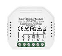 Juqoyue Interrupteur à Variateur LED WiFi Intelligent DIY à Deux Voies avec Commande Vocale pour Smart Life, et Tuya APP