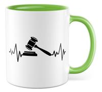 Jura Tasse avec inscription en allemand - Cadeau Jura - Tasse à café 330 ml en céramique - Avocat, profession, juriste, bureau, cabinet