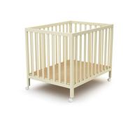 JURABABY - Parc bébé rectangulaire en bois FARA 100 x 701 cm - Blanc Perle