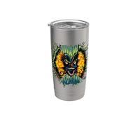 Jurassic Park Dilophosaure Venin toxique néon Gobelet isotherme en acier inoxydable double paroi