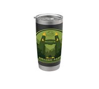 Jurassic Park Green Entrance Gobelet isotherme en acier inoxydable double paroi