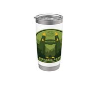Jurassic Park Green Entrance Gobelet isotherme en acier inoxydable double paroi