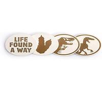Jurassic Park Lot de 4 Dessous de Verre