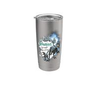 Jurassic World Blue The Raptor Roaring through the Snow Gobelet isotherme en acier inoxydable double paroi