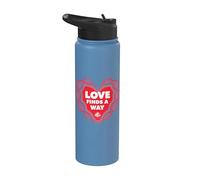 Jurassic World Love Finds A Way DNA Heart Stainless Steel Insulated Water Bottle
