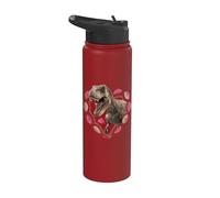 Jurassic World T-Rex Valentine’s Day Stainless Steel Insulated Water Bottle