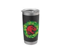 Jurassic World T-Rex Wreath Gobelet isotherme en acier inoxydable double paroi