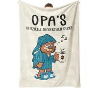 Juratar Couverture personnalisée en flanelle 62x52 pouces pour papy