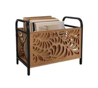 JurciCat 33.5 X 26 X 17 Cm Porte Revue Magazines Porte Revues En Bois Étagère À Livres Collecteur de Magazines Panier de Multifonctionnel Rangement Pour Bureau La Maison Et Le Salon