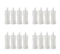 Jushenpoer 16 Bougies LED sans Flamme, Bougies Piliers en Liquidation LED, Batterie Incluse, DéCoration pour Halloween et NoëL