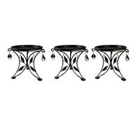 Jushenpoer 3X Plante en Pot en MéTal de Support D'Usine de Comptoir Mini, Parenthèse ExtéRieure D'IntéRieur de Support de Pot de Fleur Décoratif