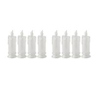 Jushenpoer 8 Bougies LED sans Flamme, Bougies Piliers en Liquidation LED, Batterie Incluse, Décoration pour Halloween et Noël