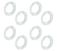 Jushenpoer Cadre de Guirlande de de 14 Pouces en Forme de Guirlande Ronde en MéTal Faisant des Anneaux Vert pour la DéCoration de de FêTe de NoëL DIY Pack de 8
