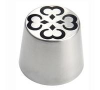 JUSKAQZYI Douille Patisserie 1 Douille Extra Large en Acier Inoxydable for glaçage de Fleurs de Tulipe Russe, for Bouquet de guimauves, for décoration de gâteaux, Douilles de glaçage de Fleurs Fleur