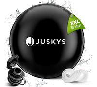 Juskys Coussin de Piscine Hiver Rond 4 m, Coussin Gonflable XXL pour Couverture de Piscine, résistant à l'hiver, imperméable et résistant aux UV, avec soupape de sécurité, kit de réparation et Cordes