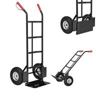 Juskys Diable Basic Pliable - Transport Doté de Grandes Roues à Air et Cadre en Acier Massif - Diable pour Déménagement et Caisses de Boissons
