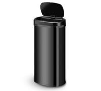 Juskys Poubelle automatique avec capteur de 70 L - poubelle électrique, détecteur de mouvement, couvercle automatique, étanche, rectangulaire, cuisine - noir