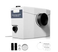 Juskys Station de Relevage 600 W - Pompe à Eaux Usées avec Broyeur, Mini Station jusqu'à 7 m, Pompe à Eaux Chargées, Pompe Domestique pour Douche, WC