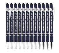 Jusqu'à 300 stylos à bille, stylo à bille tactile 2 en 1 personnalisé avec nom ou message pour anniversaire, remise des diplômes, mariage, stylo à bille rétractable personnalisé de 0,5 mm - 36Pièces