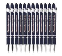 Jusqu'à 300 Stylos Personnalisés en Vrac - Stylo à Bille Rétractable, Grande Capacité, 0,5 mm, 12 Pièces