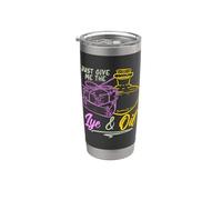 Just Give Me The Lye & Oil Savon fait main pour les amateurs de savon Gobelet isotherme en acier inoxydable double paroi