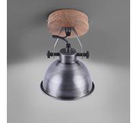 Just Light Samia applique murale 1x40 W bois-fer 11981-77