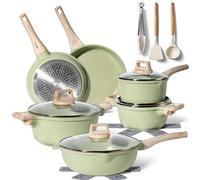 JUST PERFECTO Batterie de cuisine induction Set de casseroles avec couvercle - Casserole tout feux - Poêle anti-adhésive - Poêle sans PFOA et sans PTFE