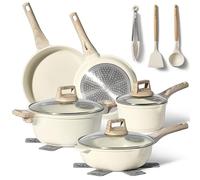 Just Perfecto JL-31 : ensemble de 13 pièces de batterie de cuisine en granit - Beige