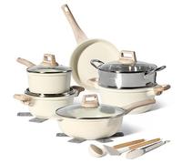 Just Perfecto JL-779: 15 Pieces Granite Cookware Set with Steamer - Biege