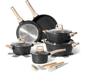 Just Perfecto JL-27 : lot de 15 pièces de batterie de cuisine - Noir