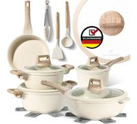 Just Perfecto JL-888 : Batterie de cuisine effet granit beige, 14 pièces