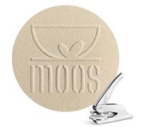 JUST REFINE® Ex Libris Tampon à gaufrer personnalisé - Pince à gaufrer pour livre - Idéal comme cadeau ou pour des occasions spéciales - Différents motifs (Argent, Avec votre propre logo)