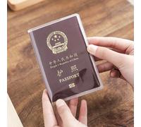Juste de Protection pour Passeport, Transparente, Givrée, Matériau PVC, Étanche, Porte-Documents, 1 à 3 Pièces Frosted-2PCS
