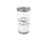 Juste un autre dicton drôle de Manic Momday Mom Life Monday Gobelet isotherme en acier inoxydable double paroi